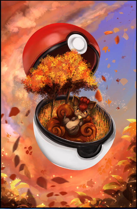 Vulpix greatings autumn